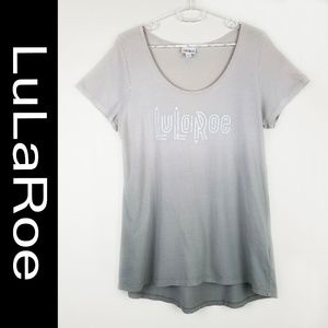 LULAROE LOGO SHORT SLEEVE T-SHIRT OMBRE  EFFECT!